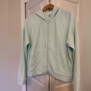 Old Navy mint zipped, light weight hoodie/sweatshirt.